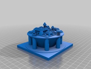 meine maßgeschneiderte futuristische Stadt-generator generator Kunst kundengebundene 3d print model - Mito3D