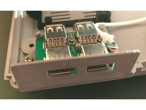 retro-playstation pi usb-hub-Halter - Elektronik playstation raspberry retro usb 3d print model - Mito3D