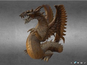 Holz-Drachen Kreaturen 3d print model - Mito3D