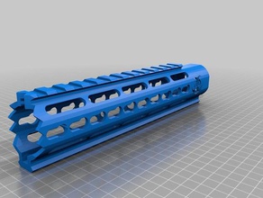 m4 handguard 10 inch sport & outdoors airsoft 3d print model - Mito3D