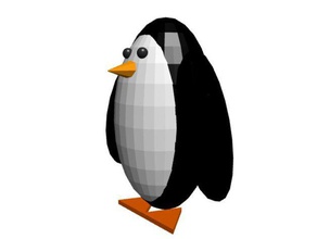 pingouin modèles L'impression 3d blockscad 3d print model - Mito3D