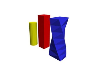 lineares Extrudieren Beispiel Modelle 3d-drucken blockscad 3d print model - Mito3D