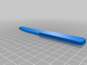 faca de manteiga cozinha e sala jantar utensílio 3d print model - Mito3D