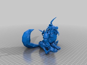 warwick brinquedo & acessórios para jogos liga lendas 3d print model - Mito3D