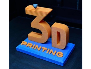 3d baskı logo işaretler ve logolar 3dprinting logosu tamamen 3d print model - Mito3D