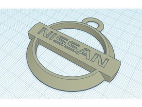 nissan Anahtarlık logosu Otomotiv logo 3d print model - Mito3D