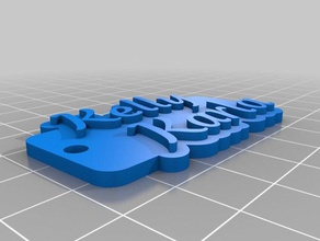 llavero kelly karla Anahtarlık özelleştirilmiş 3d print model - Mito3D