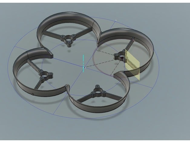 x73 ducted bumper r c vehicles microquad 3D print model - Mito3D