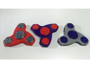 m8 spinner juguetes mecánicos 608 cojinete ergonómico fidget la tuerca rodamiento 3d print model - Mito3D