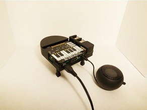 pi piano musica adafruit il pianoforte pimoroni raspberry 3d print model - Mito3D