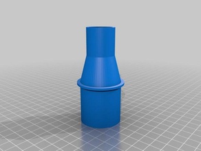 mi personalizar la manguera de vacío del adaptador dewalt 18v dentro fuera dyson partes personalizado 3d print model - Mito3D