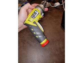 replacement battery cap ryobi 4v hand drill tools 4volt cover holder lid end hp53l part 3d print model - Mito3D
