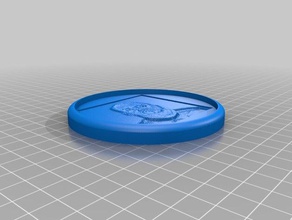 chunky clements coaster 1 decor customized 3d print model - Mito3D