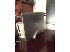 simple arch mbp stand office macbook pro retina 13 mac 3d print model - Mito3D