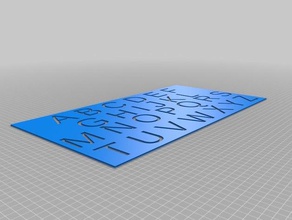 my customized fully customisable stencil2 art tools 3d print model - Mito3D