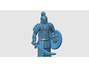 mongolian warrior model furniture armor armored china figure figurine human man mean statue tough war 3d print model - Mito3D