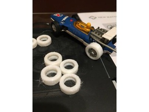 1 43 slot car tires tpu toys & games 3d print model - Mito3D