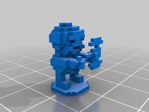 voxel enano modelos de la fantasía tablero mesa 3d print model - Mito3D