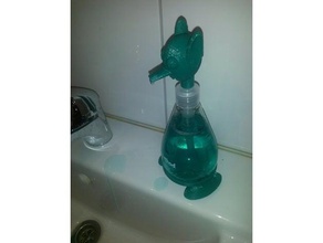 orc cabeza de la bomba del jabón cuarto baño 3d print model - Mito3D