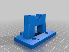 geeetech i3 pro b e3d bowden mount nut hole fixed 3d printer parts clamp 3d print model - Mito3D