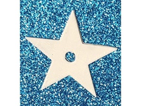 estrella para led yıldız 2d sanat 3d print model - Mito3D