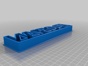 testo cookie cutter2 cucina & sala da pranzo su misura 3d print model - Mito3D