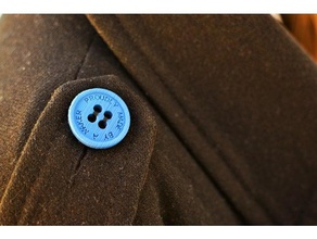 button stolz gemacht Mode - Zubehör Taste Kleidung erstellt von freecad Mode-Accessoires Jacke maker 3d print model - Mito3D