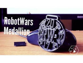 Roboter-Medaillon Modell-Roboter - Medaille medalion Roboter 3d print model - Mito3D