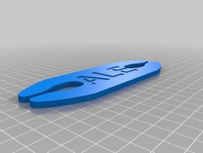 my customized hand-weaving curved shuttle hand tools 3d print model - Mito3D