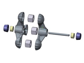 rotary fidget mecânico de brinquedos giratório inércia drenagem fidget-brinquedo mão brinquedo 3d print model - Mito3D