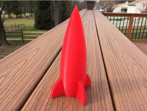 jarrón modo de cohetes La impresión en 3d espiral a florero 3d print model - Mito3D