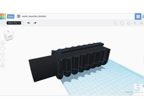 smok başlatıcısı 3d baskı 40mm airsoft aksesuarları parçaları bombaatar paintball picatinny mount duman taktik 3d print model - Mito3D