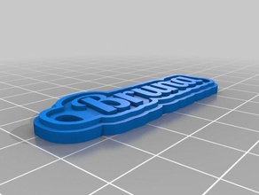 bruna 2 keychains customized 3d print model - Mito3D