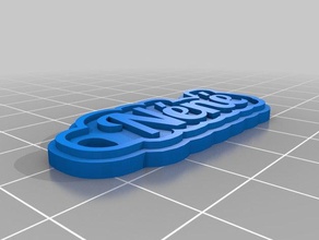 nene 2mm keychains customized 3d print model - Mito3D