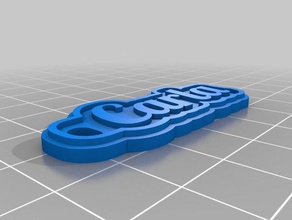 carla 2mm keychains customized 3d print model - Mito3D