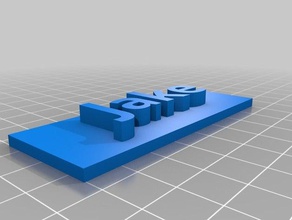 jake signos y logotipos personalizado 3d print model - Mito3D