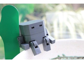 moving hexagon print place robot 3d printing articulated fun game robotics toy 3d print model - Mito3D