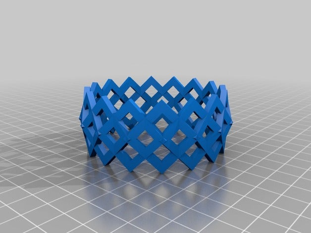 brazalete de diamante las pulseras 3D print model - Mito3D