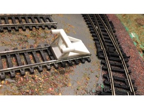 treno buffer 00 contatore edifici e strutture di stop 3d print model - Mito3D