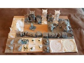 regno morte terrain pack hobby gioco da tavolo della terreno 3d print model - Mito3D