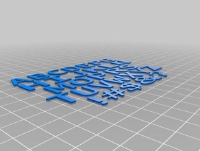 sopa de letrinhas A impressão 3d 3d print model - Mito3D