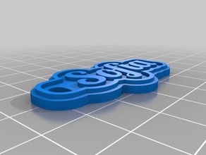 sofia 2mm keychains customized 3d print model - Mito3D