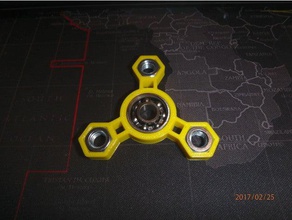 fidget nut spinner - wingnut2k 13 toys & games hand toy 3d print model - Mito3D