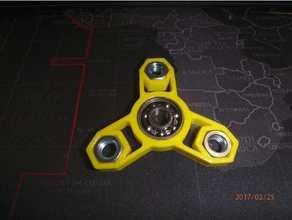 fidget nut spinner - wingnut2k 14 toys & games hand toy 3d print model - Mito3D