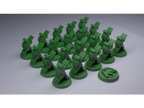 duna boardgame - atreides minifig conjunto brinquedo & acessórios para jogos a figura 3d print model - Mito3D