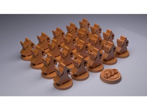 dune boardgame - guild minifig set toy & game accessories figure 3d print model - Mito3D