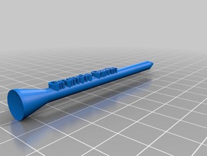 meu personalizados tee de golfe texto nub esporte & ao ar livre personalizado 3d print model - Mito3D