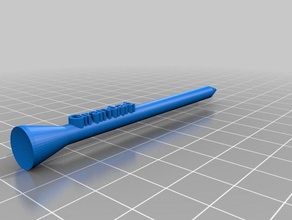 my customized golf tee text nub sport & outdoors 3d print model - Mito3D