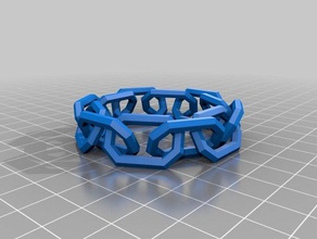 12 link cadeia de círculo personalizado 3d print model - Mito3D