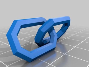 2-link straight-chain kundengebundene 3d print model - Mito3D
